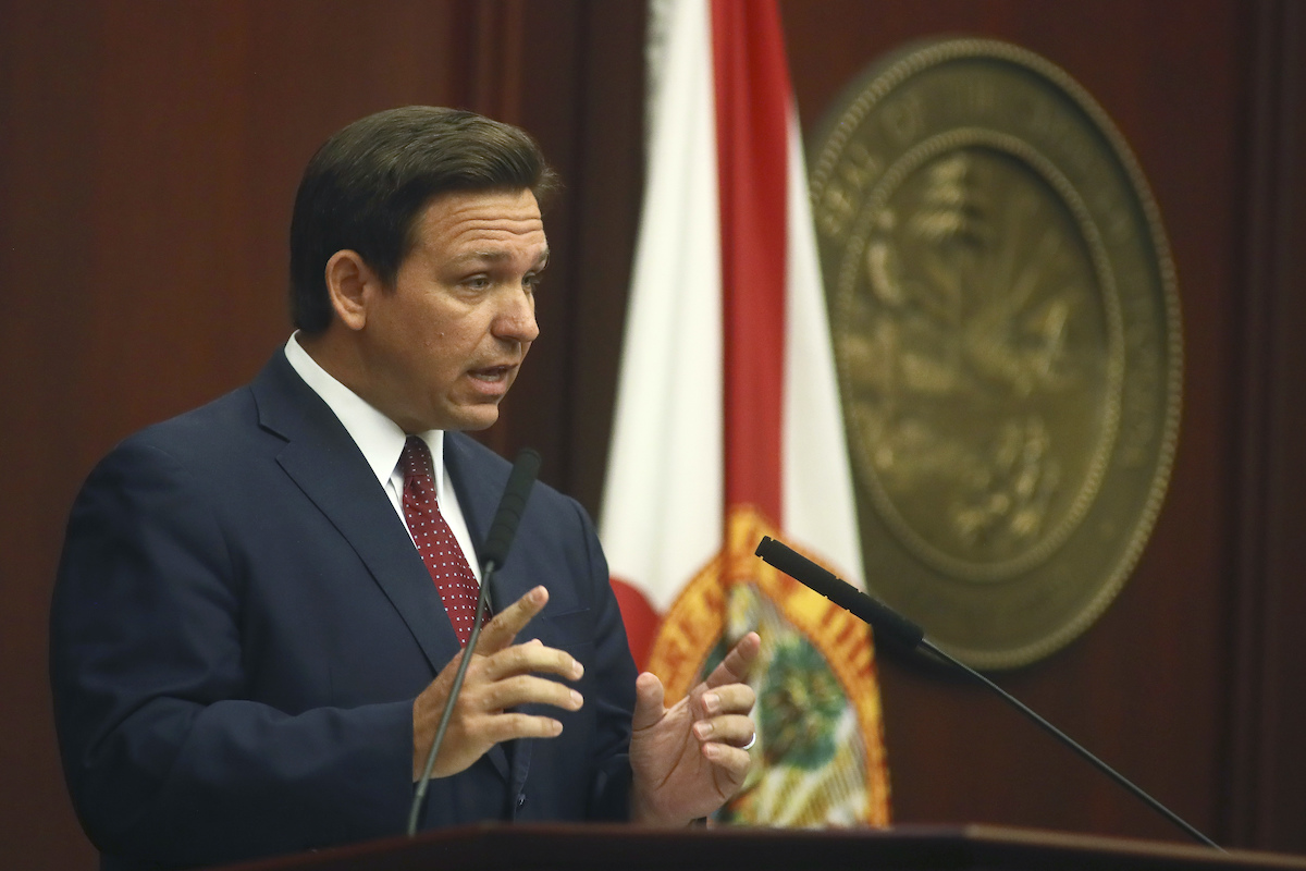 Ron DeSantis speaking March 2021
