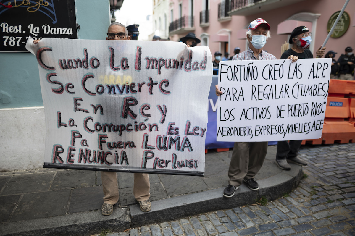 Puerto Rico Electricity protests