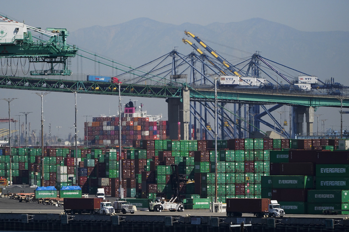 Global supply chain Port of Los Angeles October 2021