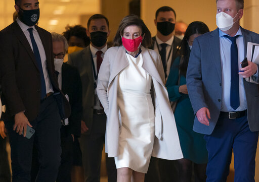 Pelosi before infrastructure vote