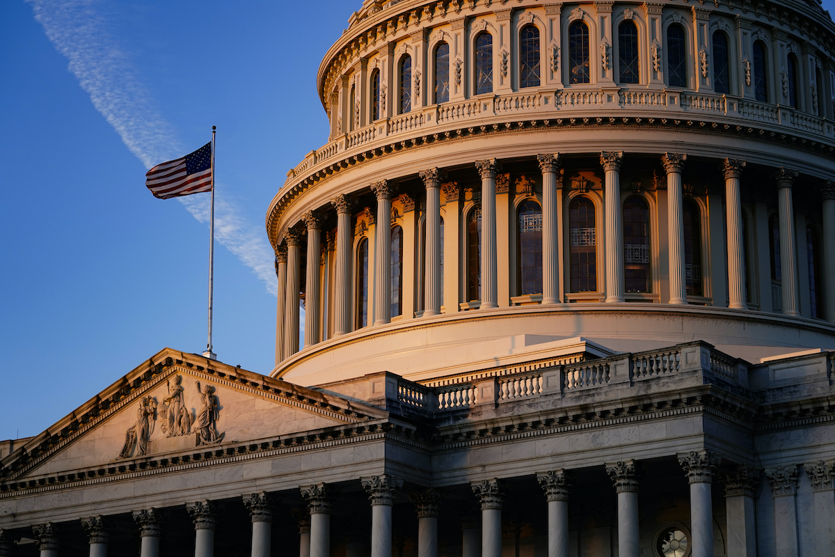 U.S. Capitol in morning light on Dec. 3, 2021