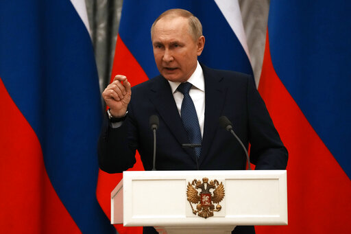 Putin at podium