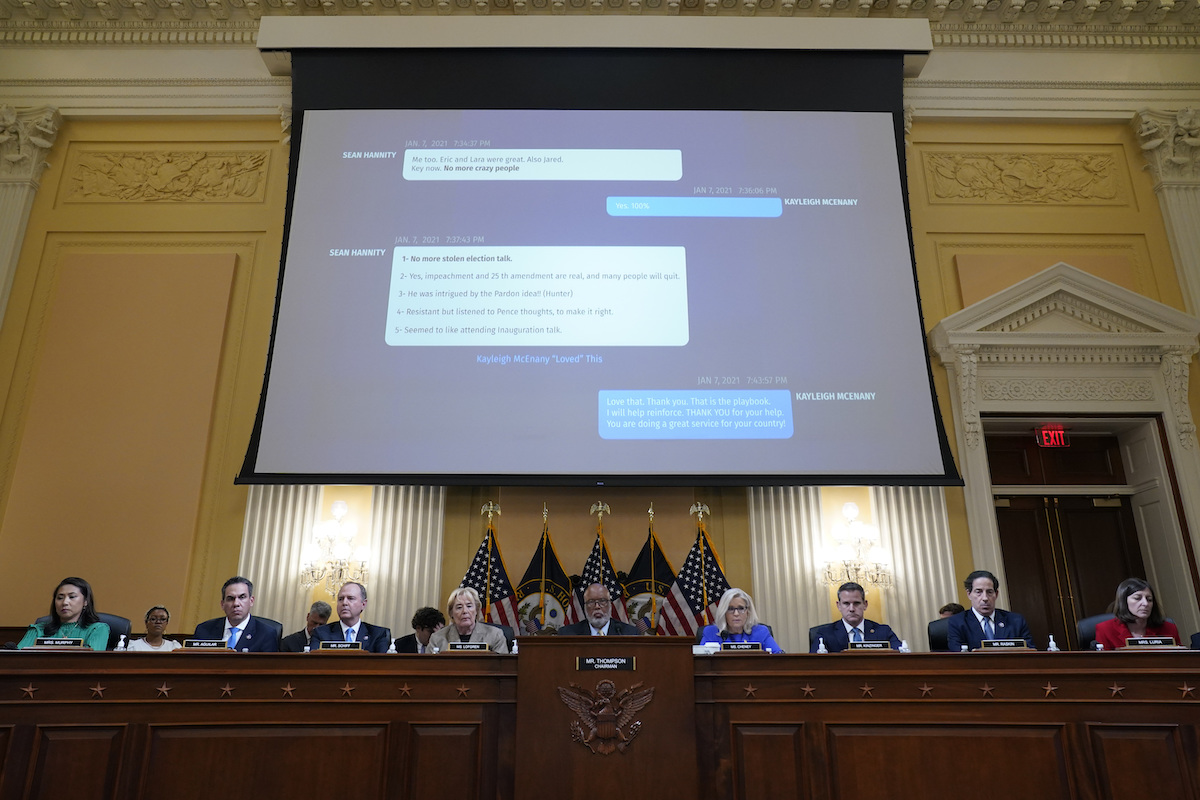 Hannity texts behind Jan. 6 hearing panel