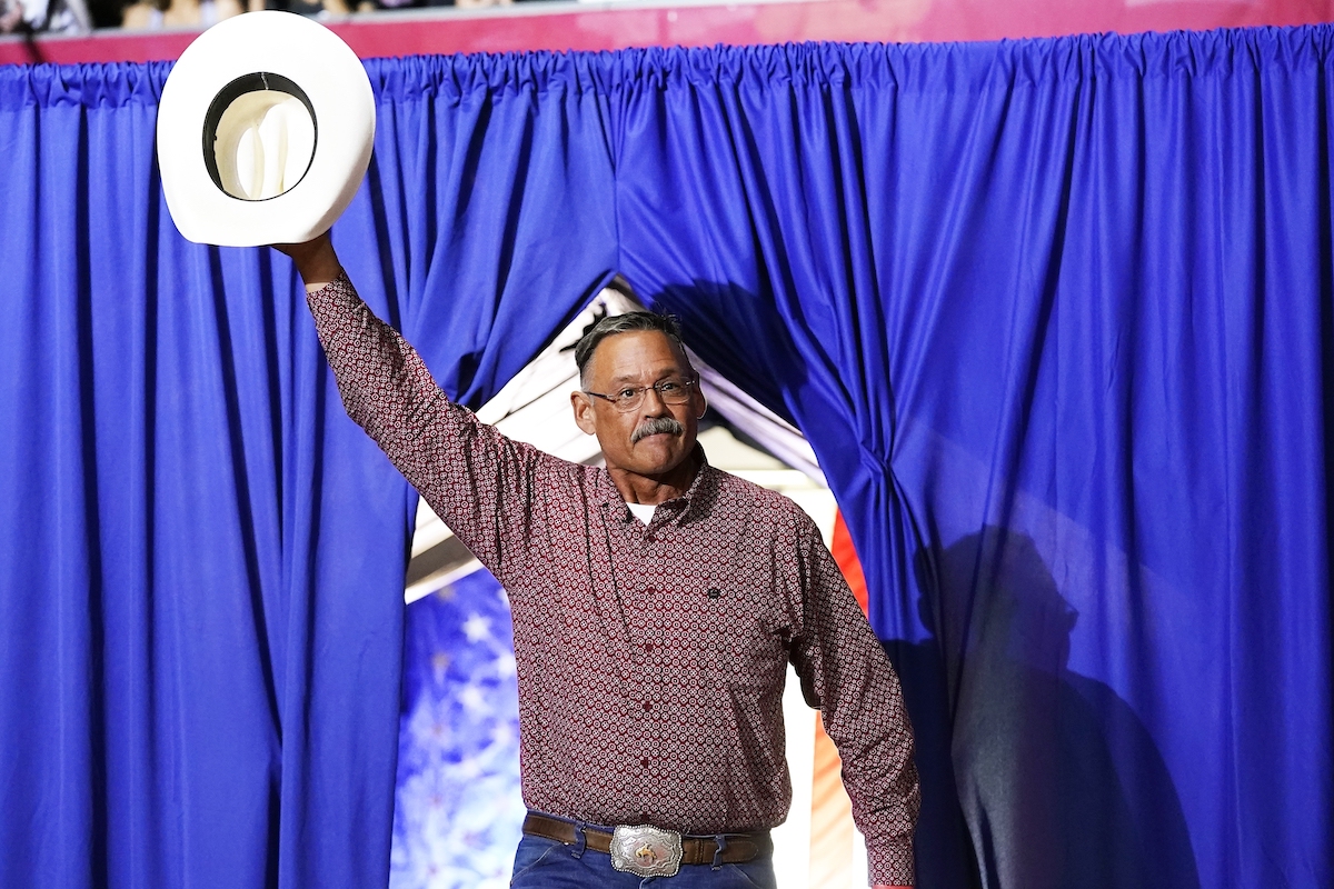 Finchem speaks at Trump rally July 2022