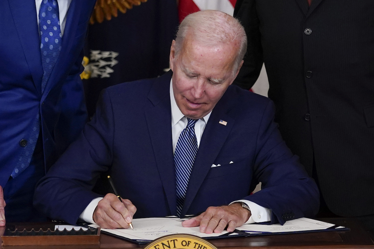 Biden signing IRA
