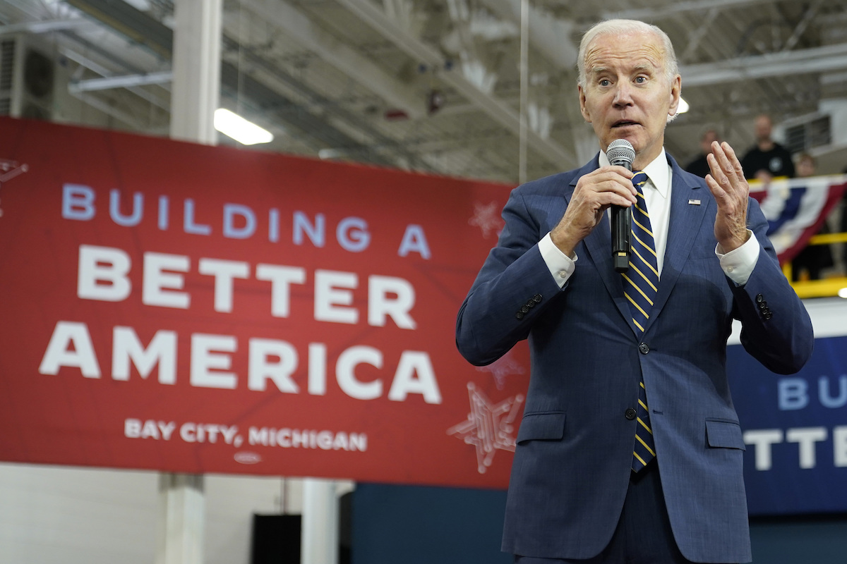 Biden in Bay City 11-29-22