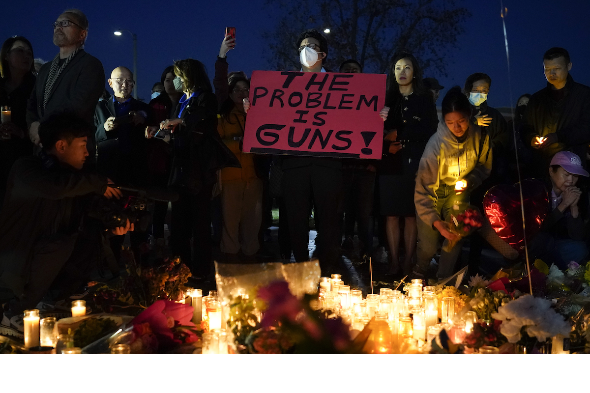 Vigil in Monterey Park after shooting Jan. 24, 2023