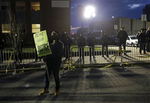 Protests in Baltimore for Freddie Gray 2015