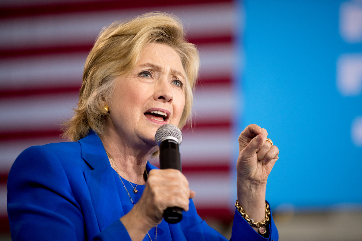 Hillary Clinton art for MTG Ukraine donations fact-check