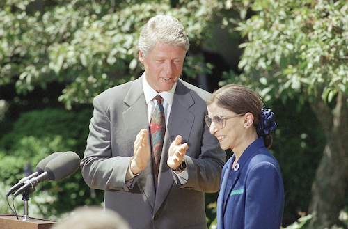 Clinton nominates Ginsburg 1993