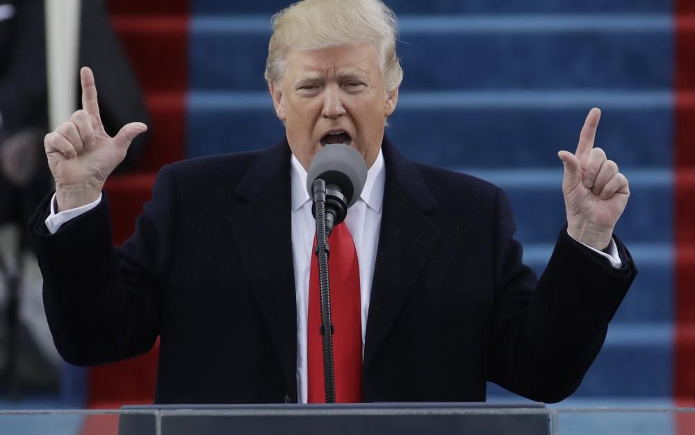 Trump inauguration pointing