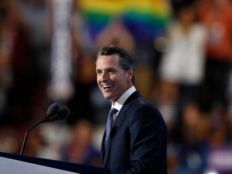Gavin Newsom speaks at DNC