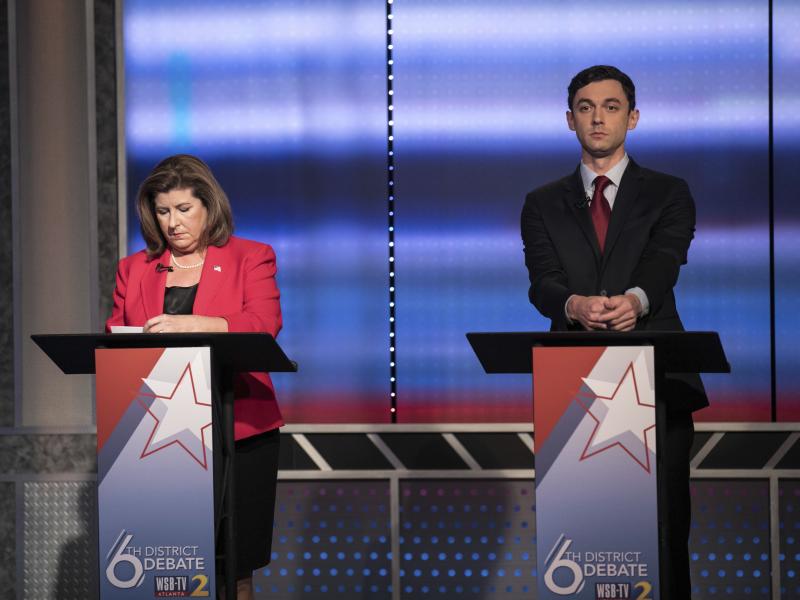 ossoff handel debate photo