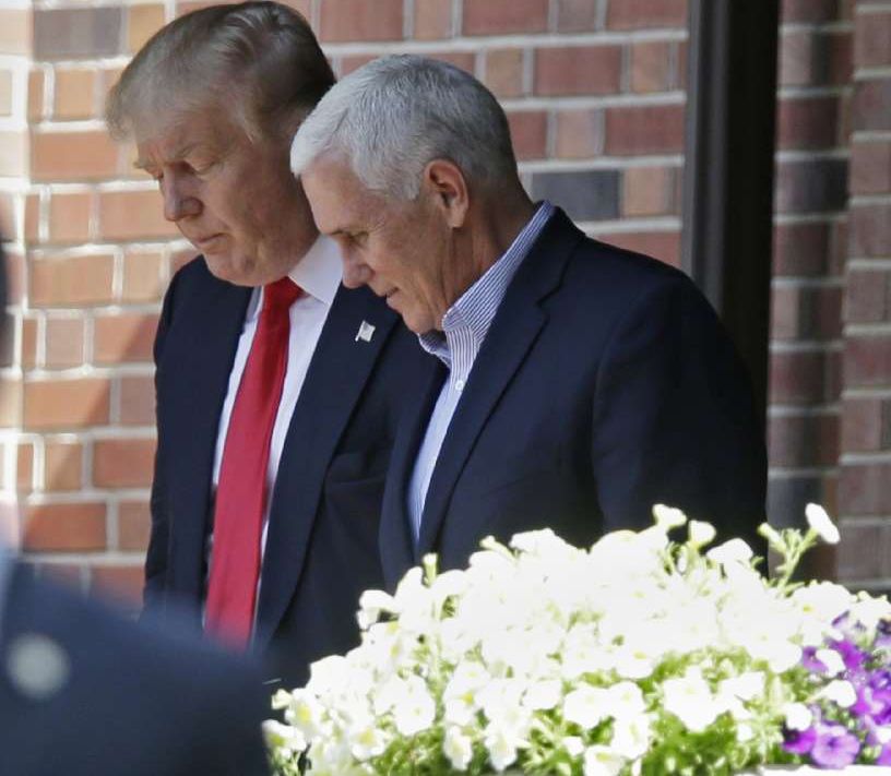 Pence at Trump rally still