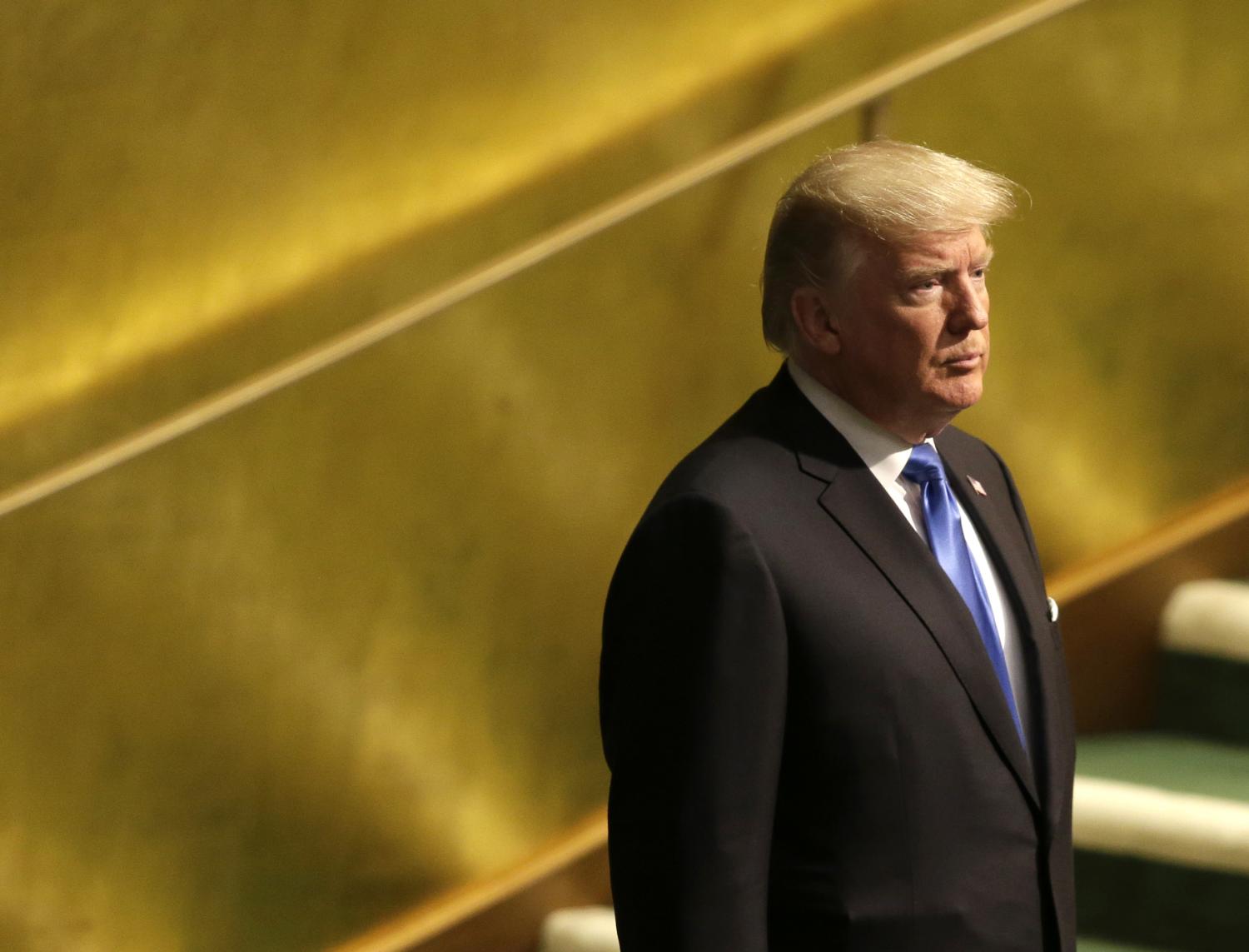 Trump at UN GA, pre speech
