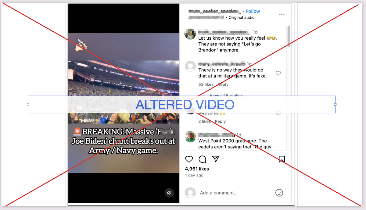 Army-Navy football game screenshot