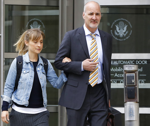 Smallville actress Allison Mack leaving court