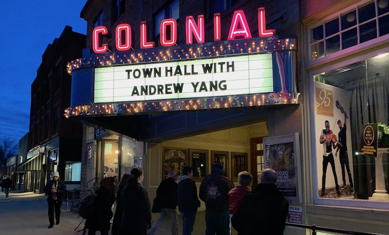 Andrew Yang sign in keene