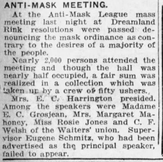 Anti-Mask Meeting three graphs