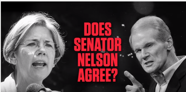 NRSC ad linking Bill Nelson and Elizabeth Warren on single payer