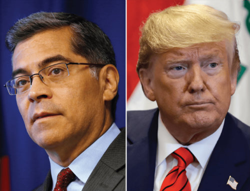 Becerra Trump side by side