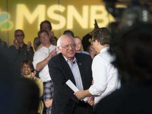 Bernie Sanders kenosha handshake