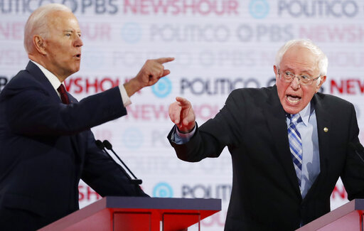 Biden and Sanders LA debate 2019