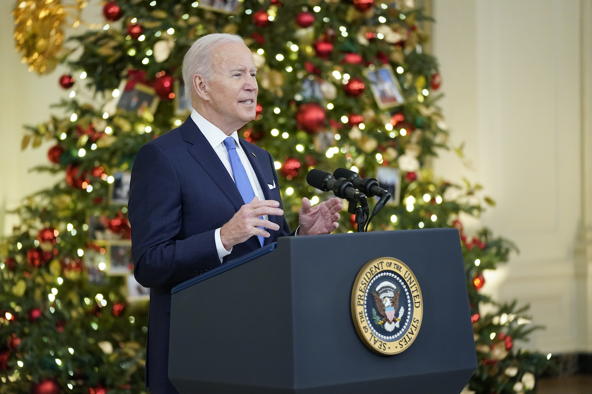 Biden speech about covid White House 12-21-21