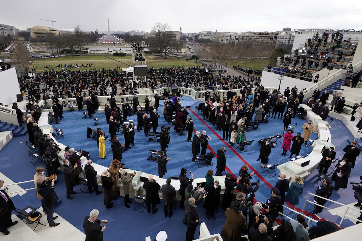 Biden inauguration crowd, 1-20-2021