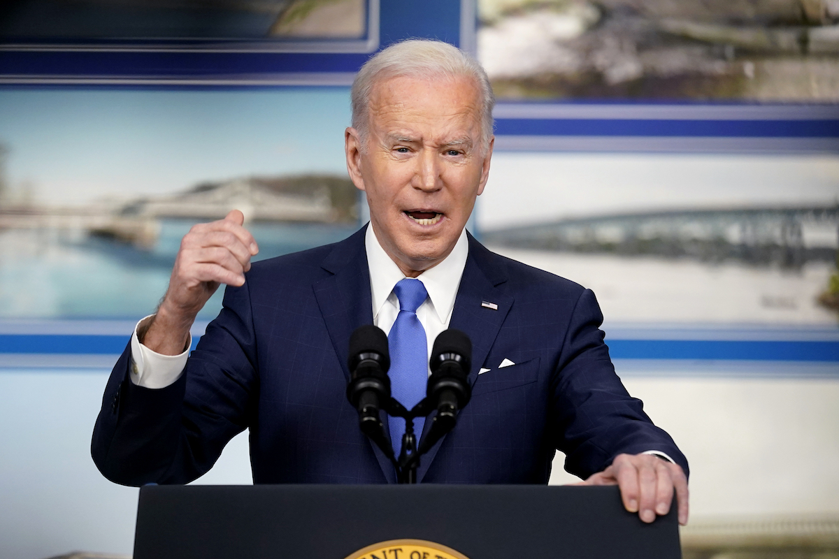 Biden speaking on infrastructure bill