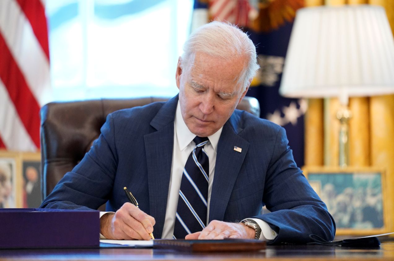 Biden signing American Rescue Plan
