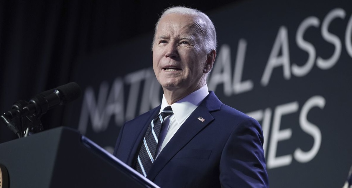 Biden speaking to National Assn of Counties in Washington, 2-12-2024