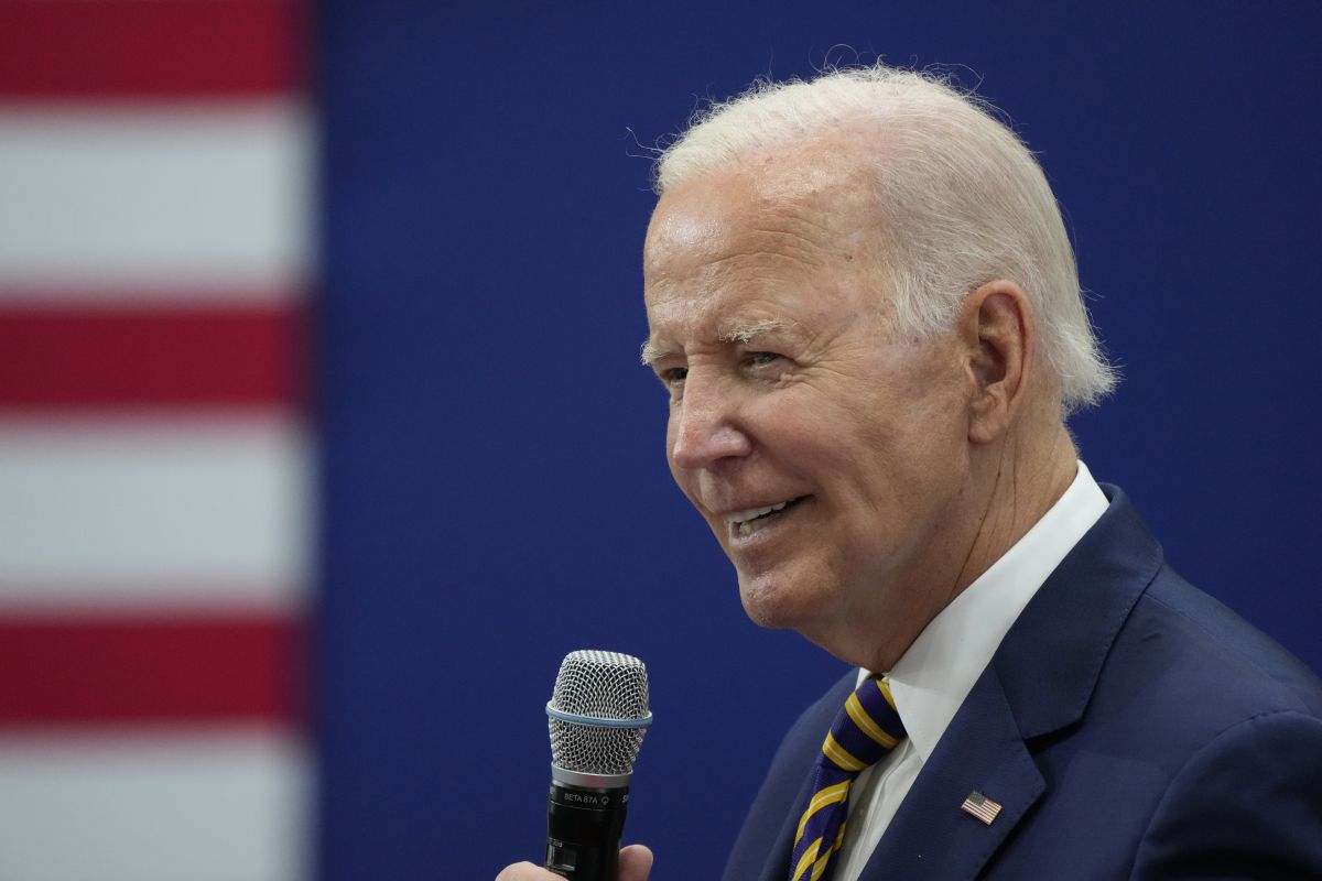 Biden speaking in Milwaukee