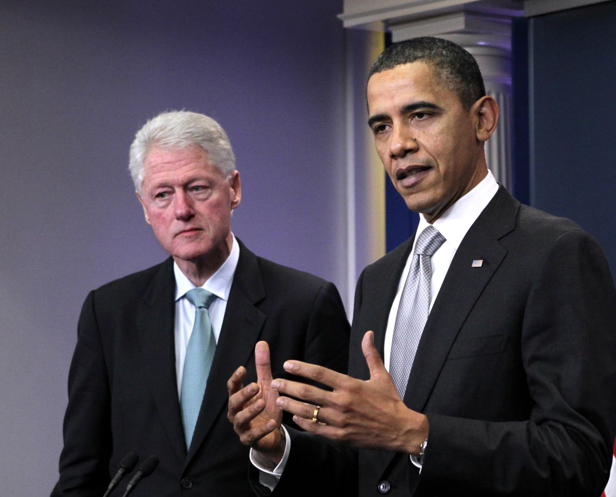 Bill Clinton and Barack Obama
