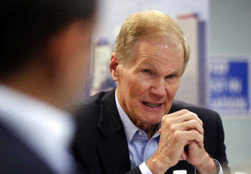 Bill Nelson with hands clasped August 2018