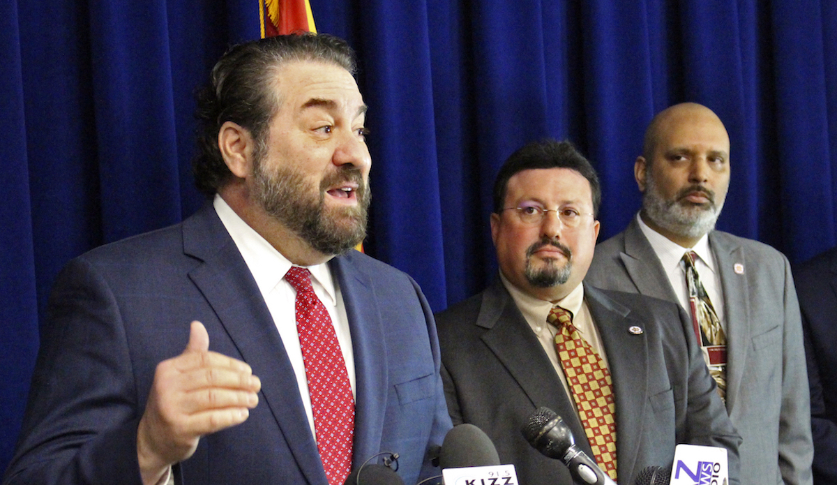 Arizona Attorney General Mark Brnovich speaks at a news conference in Phoenix on Jan. 7, 2020