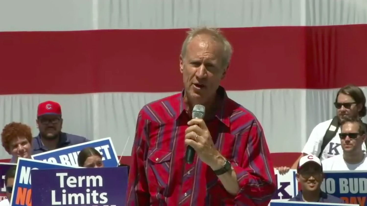 Bruce Rauner at 2016 Illinois State Fair