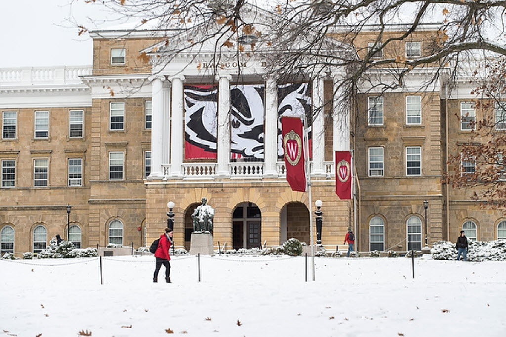 Bucky Badger Bascom Hall