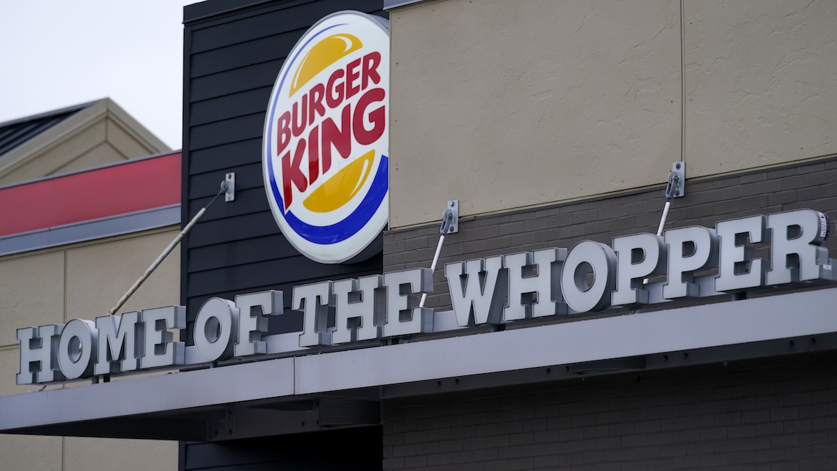 Burger King home of the whopper sign 02-01-2021