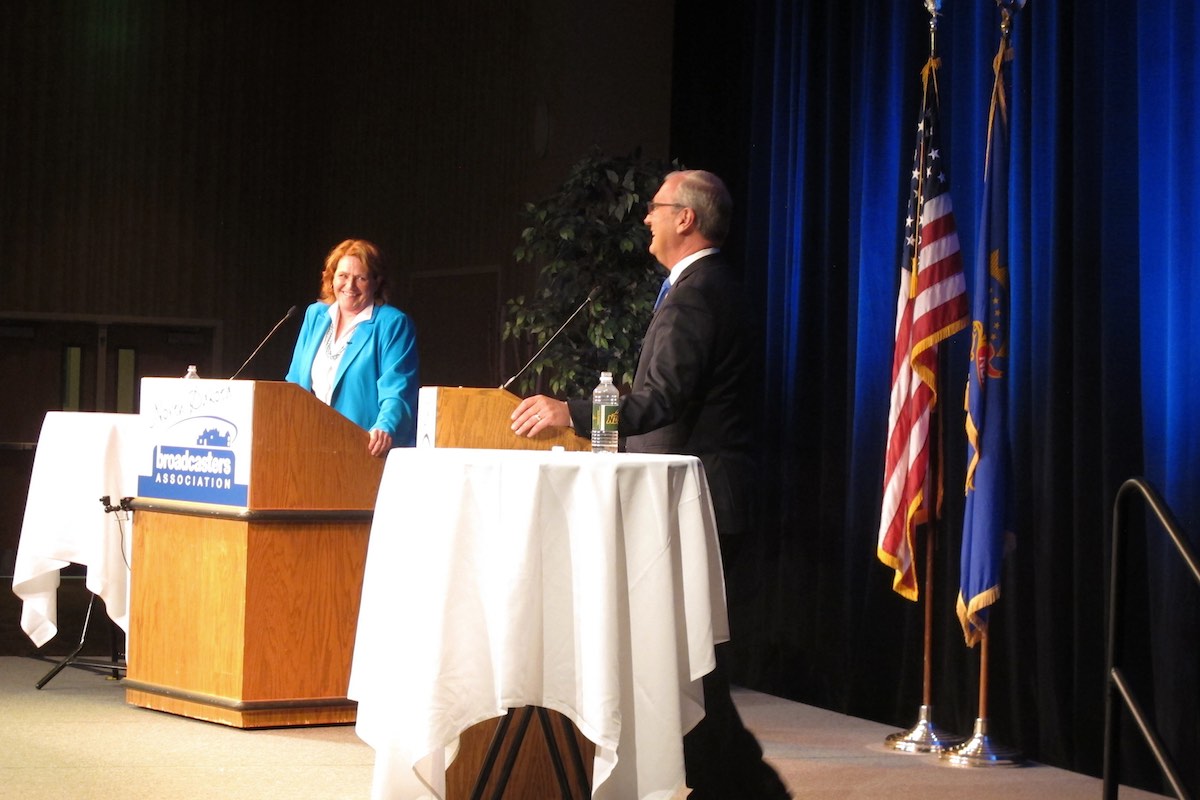 Photo cramer heitkamp debate