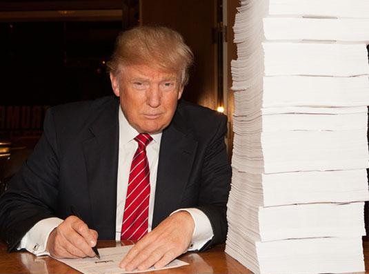 trump signing tax returns