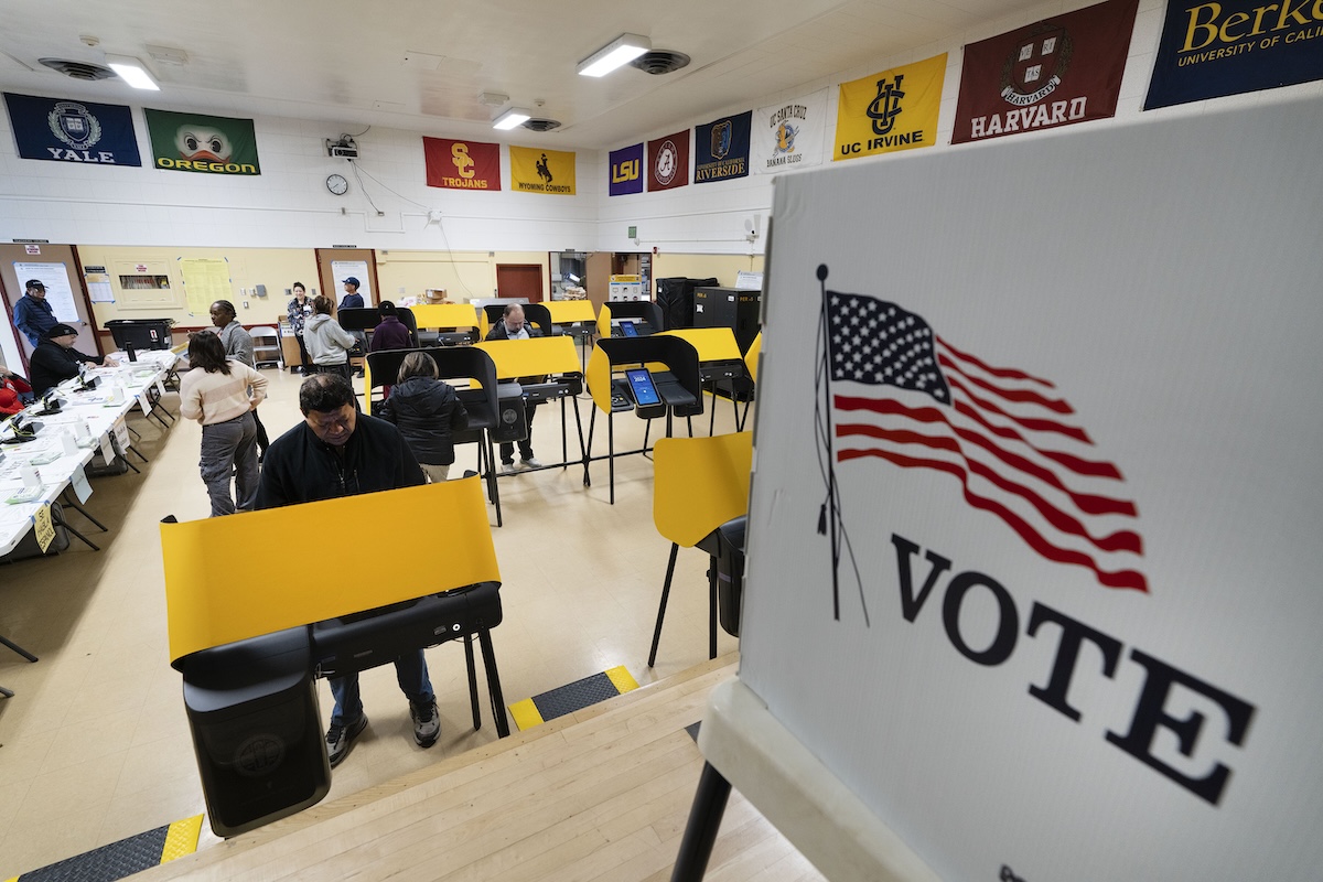 California voters on Super Tuesday, 3-5-2024