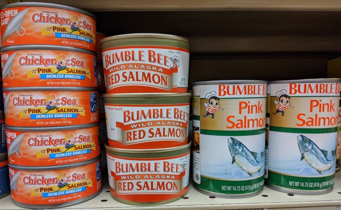Canned salmon