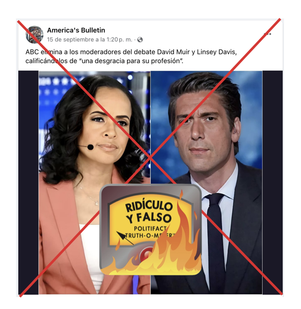Captura de pantalla FB David Muir and Linsey Davis En Espanol