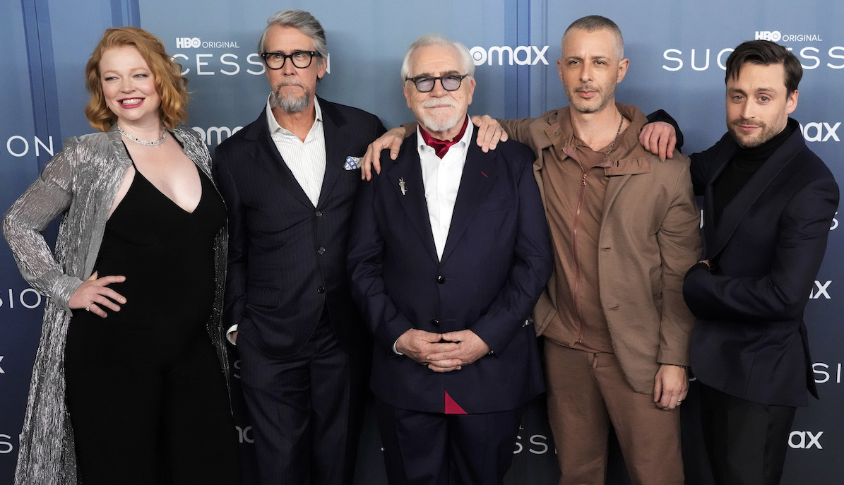 Cast of "Succession" at NY premiere, 3-20-2023