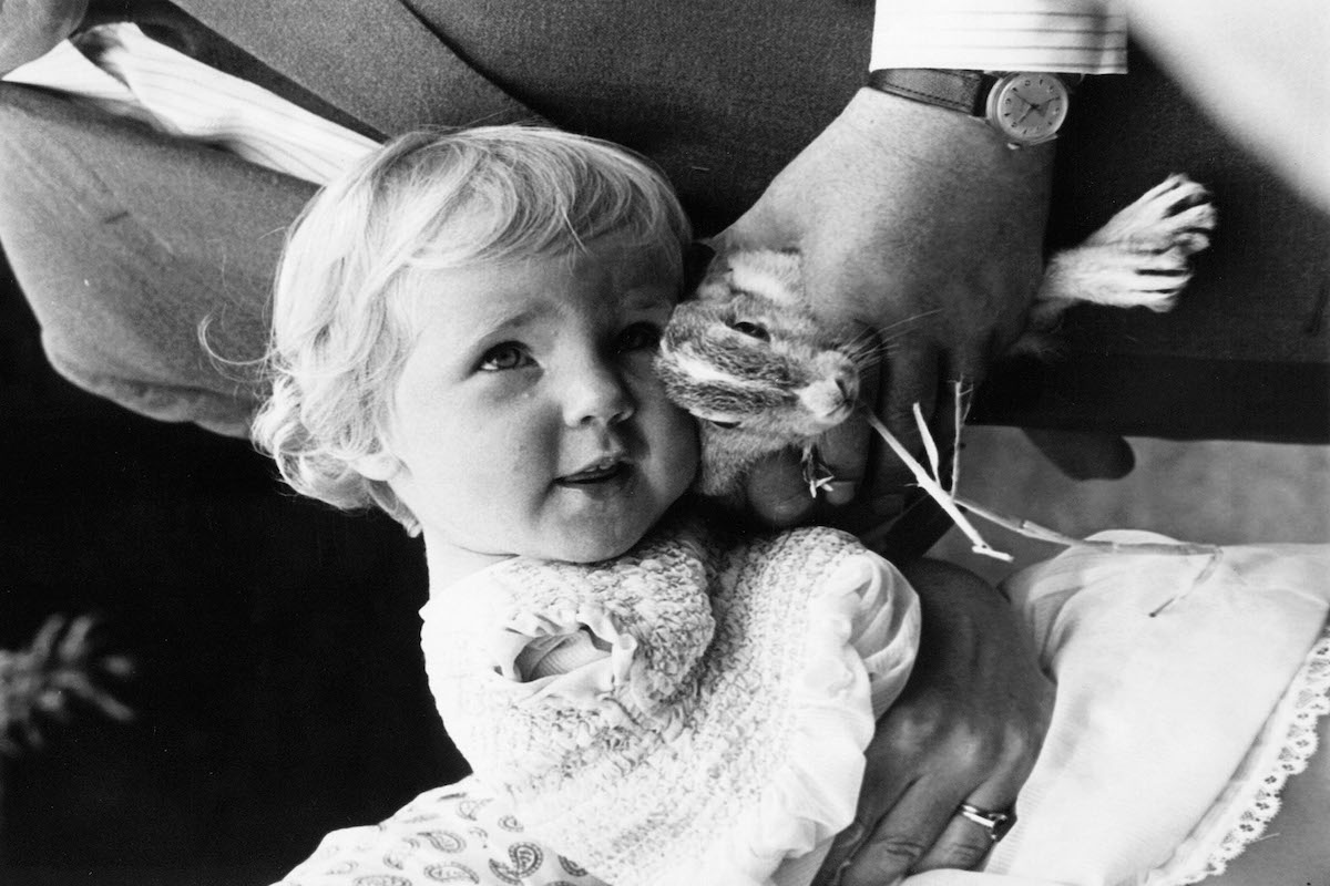 A baby born in England with disabilities due to thalidomide