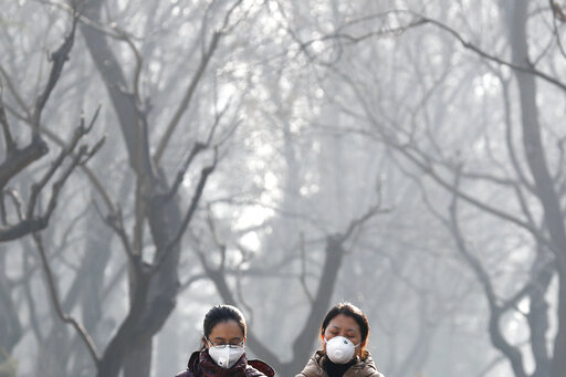 women in China with masks due to pollution