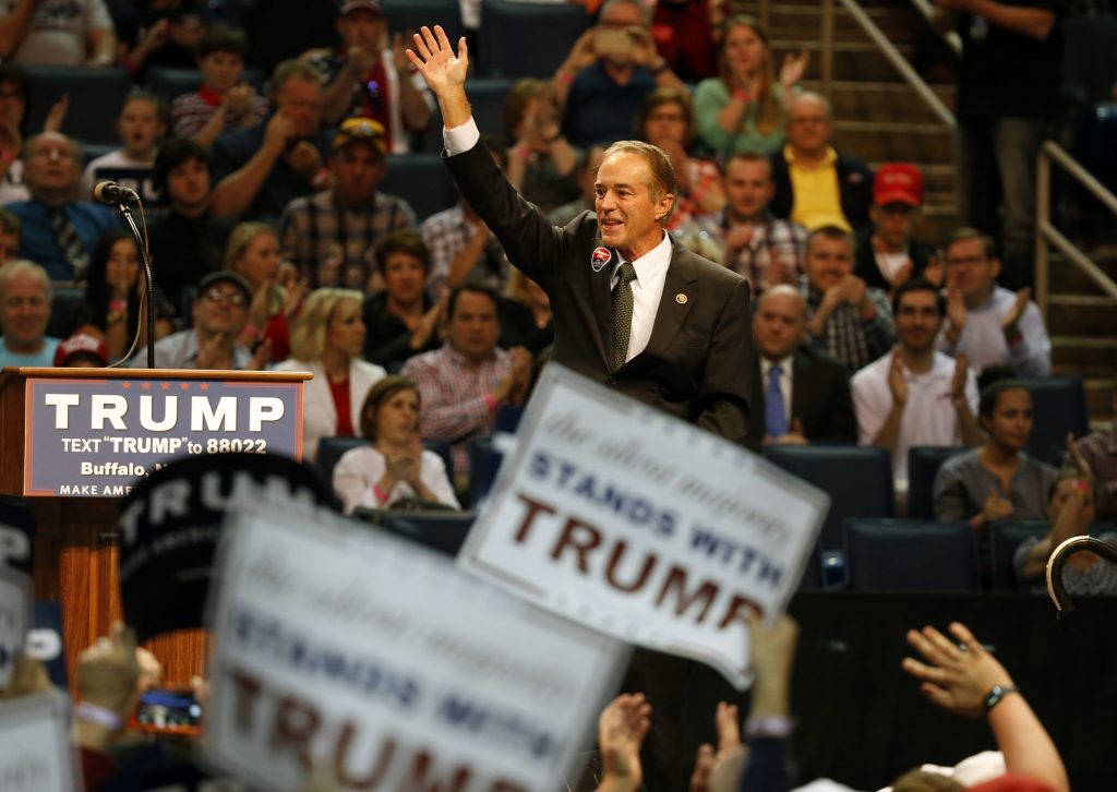 Chris Collins at Trump Rally