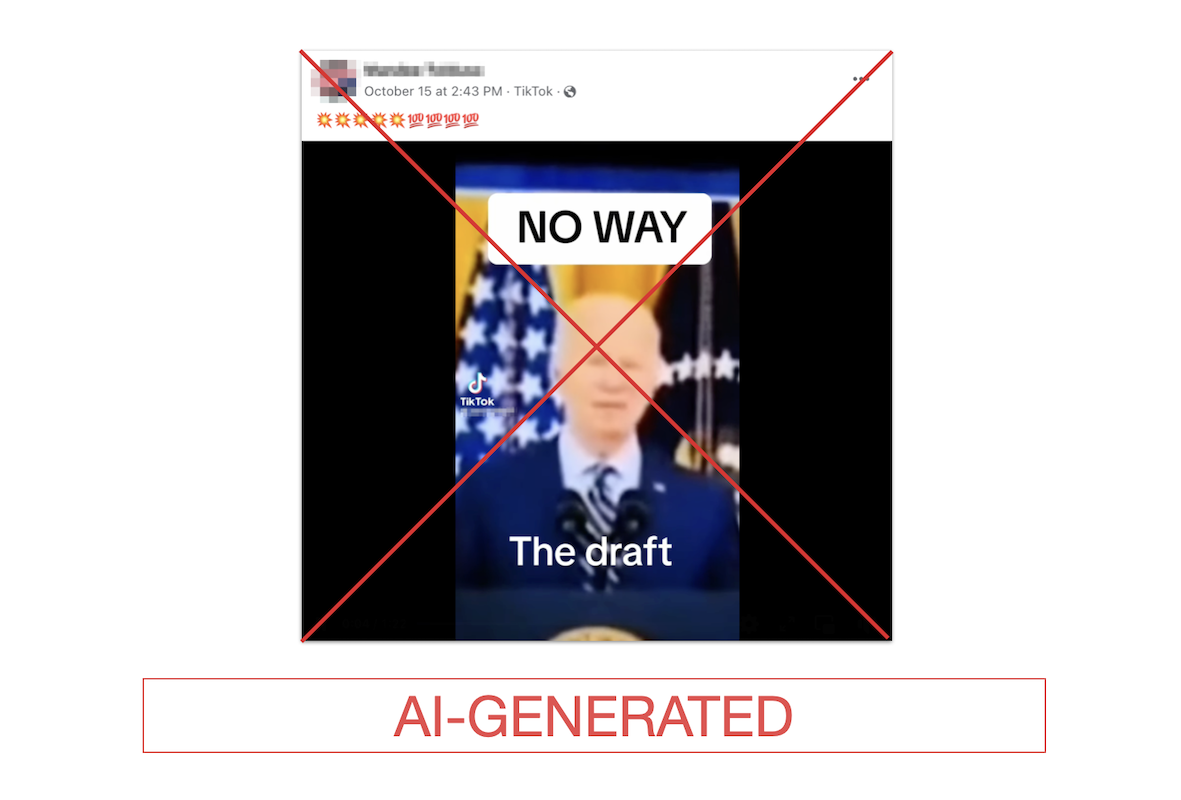 Claim about Biden invoking the Selective Service Act