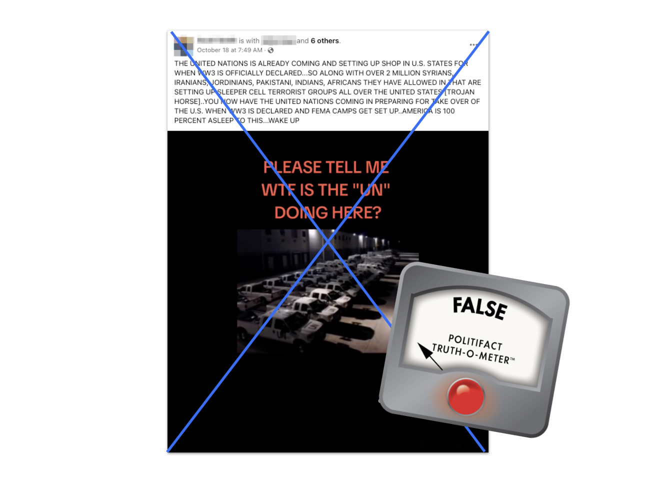 Claim about U.N. vehicles in Maryland